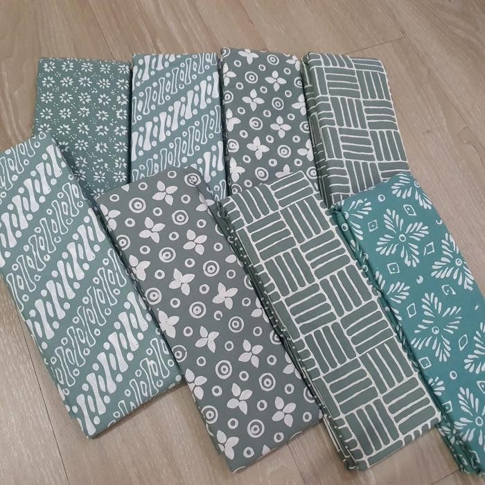 Kain Batik Garutan warna Hijau Mint (081119)