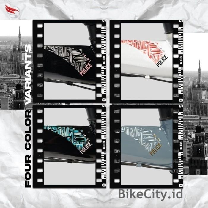 Sepeda Lipat Element Police Milan 16 Inch 8 Sp New