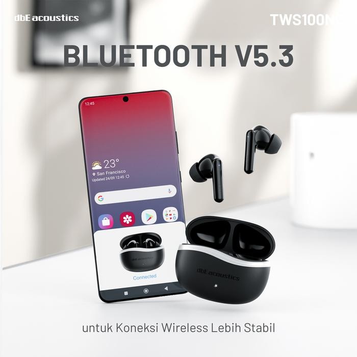 27r7- Dbe Tws100Nc Earphone Tws Bluetooth Gaming Mode Anc Pro