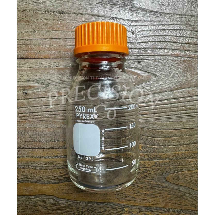 Laboratory Bottle 250 Ml, Corning Pyrex Usa 1395-250