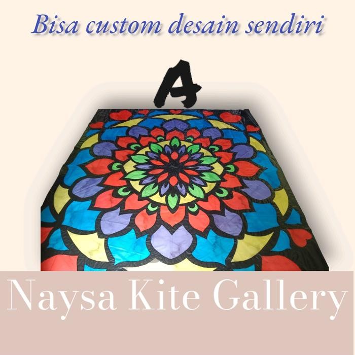 Sampul plastik layangan motif mandala