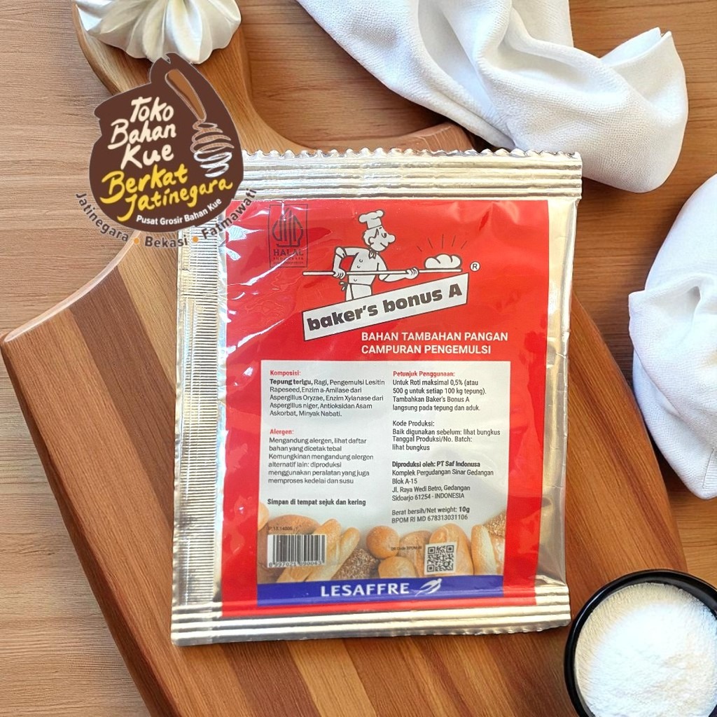 BAKER BONUS A Sachet 10gr / BREAD IMPROVER / PCS
