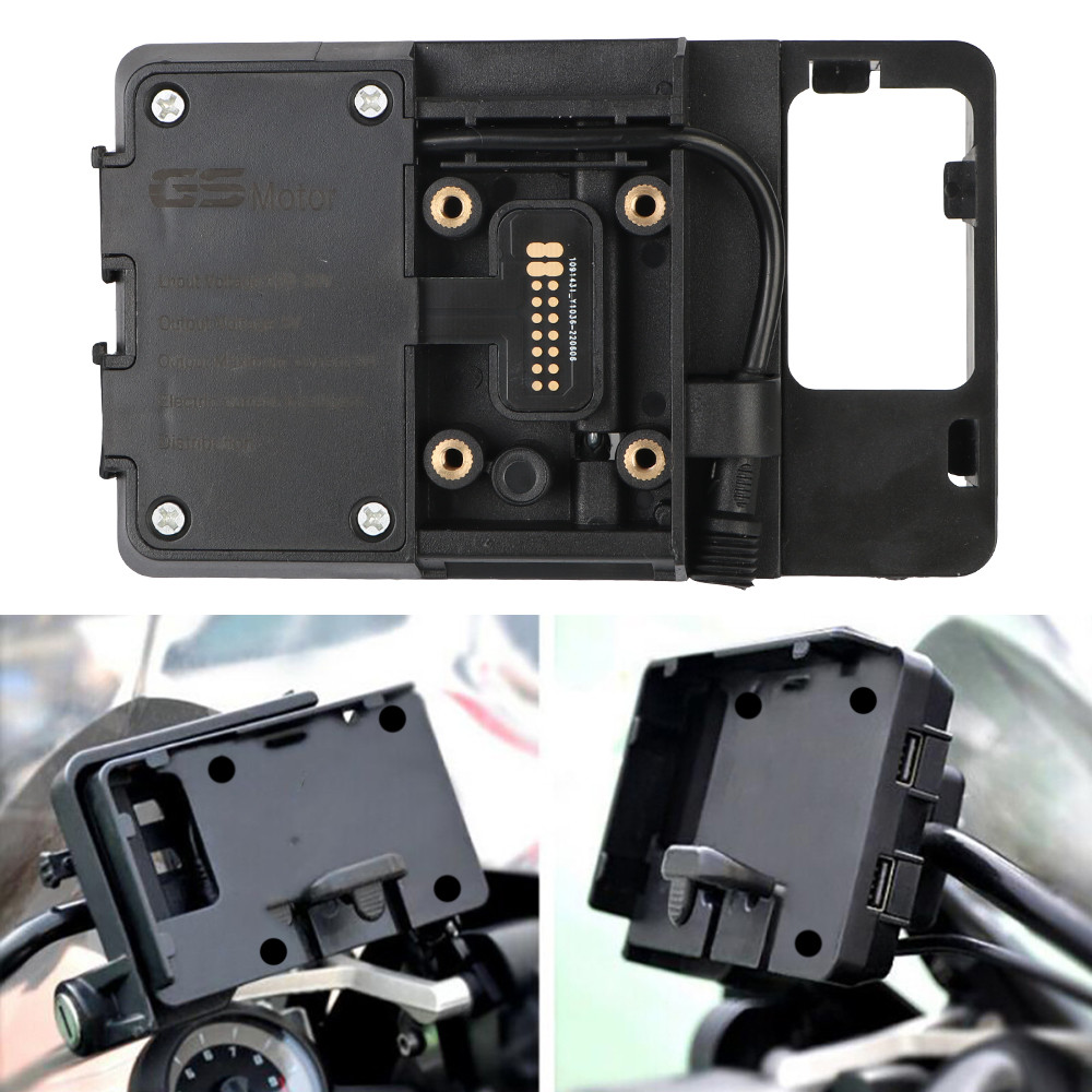 For BMW R1200GS ADV F800GS F700GS Honda CRF1000L Africa Twin 2016 Fit 12mm Roll Bar 2 In 1 USB Charg
