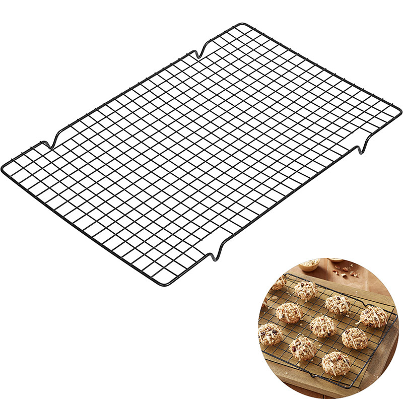 PROMO LMETJMA Chef Cooling Rack Stainless Steel Wire Cookie Rack Oven Safe Grid Wire Cookie Cooling 
