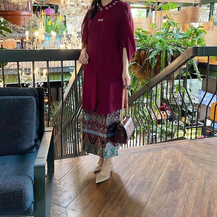 lplw- Lausboutique-Tunik Maisa-Seri 0108-Hanya Tunik Kancing Muslim