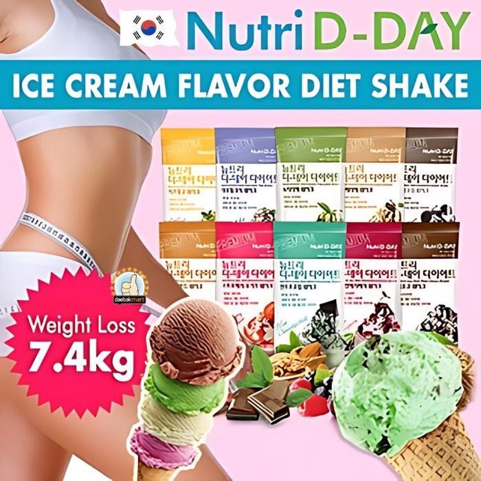 skig- Korea Nutri D-Day Diet Protein Flavour Shake Happy Mix 14 Sachet