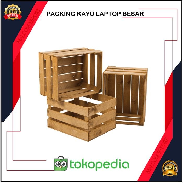 JK Packing Kayu Laptop Standar Ukuran 15 inch Sampai 17 Inch