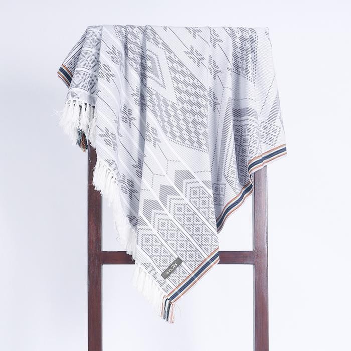 Prom0Besar- Surban Subaiyah Atlas Motif Dobby Sgf 01 Putih