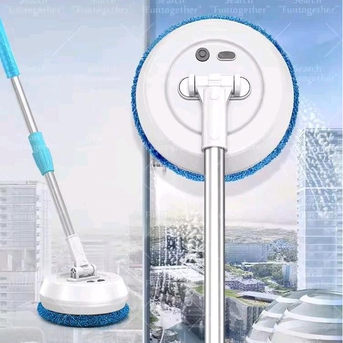 BERKUALITAS  Robot Mini Pembersih Otomatis Listrik Serbaguna Alat Pel Lantai Kaca Dinding Jendela