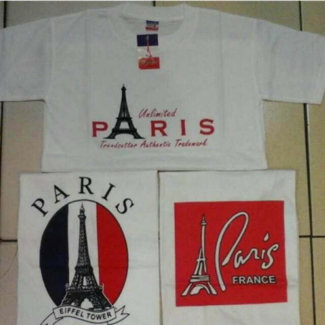 kaos paris souvenir baju paris kaos Souvenir paris kaos pe new