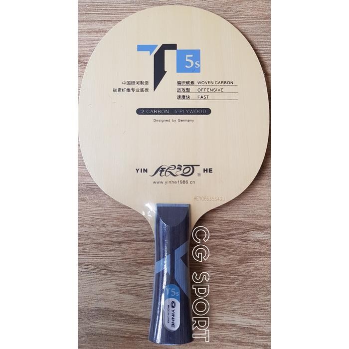beg0- Kayu Pingpong Yinhe T5S Carbon Blade 5+2 Off T-5S