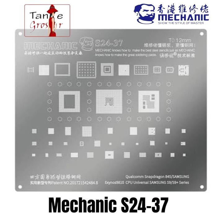 CETAKAN IC MECHANIC S24-37 0.12M 845 EXYNOS9810 CPU S9/S9ORI
