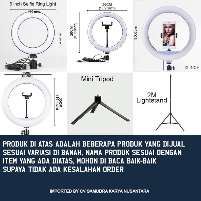 Ringlight Lighting Beauty Vloger Youtuber Lampu Halo Ring Light Led Terlaris