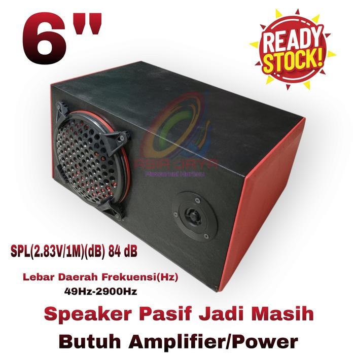 Paket Combo Subwoofer 6inch Energy LG6382 Plus Box 6 Miring + Tutup 6 Inch Bonus Tweeter ACR 701