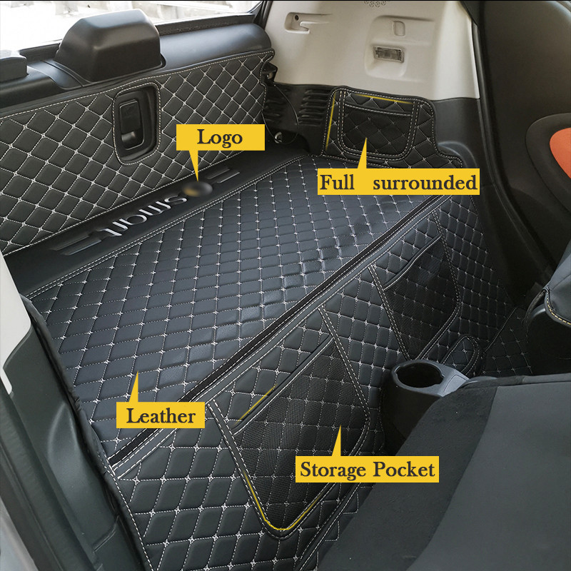 Smart 451 Smart 453 Accessory Car Leather Material Car Rear Trunk Mat  For Smart 451 Smart 453 Fortw