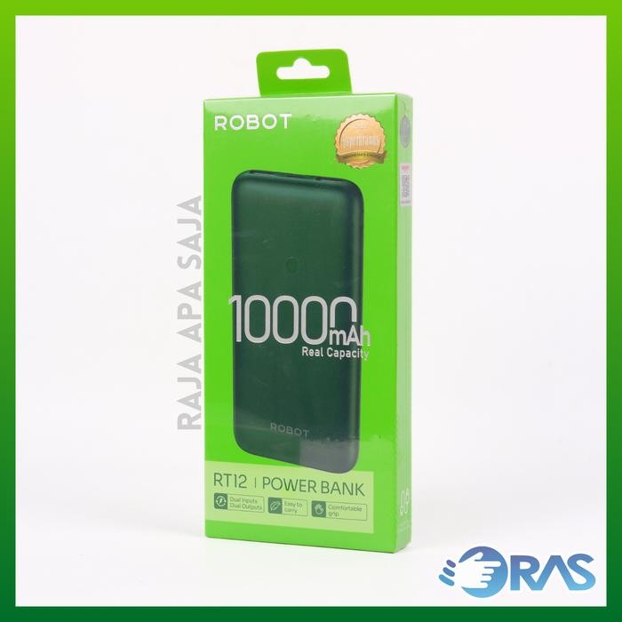 JaminMutu- Powerbank Robot 10000Mah Rt180 - Powerbeng Powerbenk Pawerbeng Ori