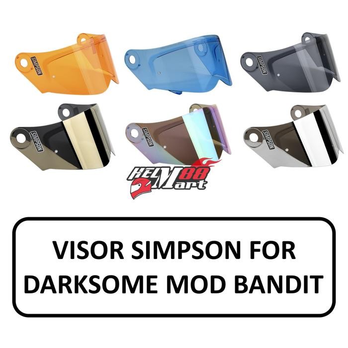 Visor SIMPSON Darksome/ Mod Bandit - Kaca Helm Simpson