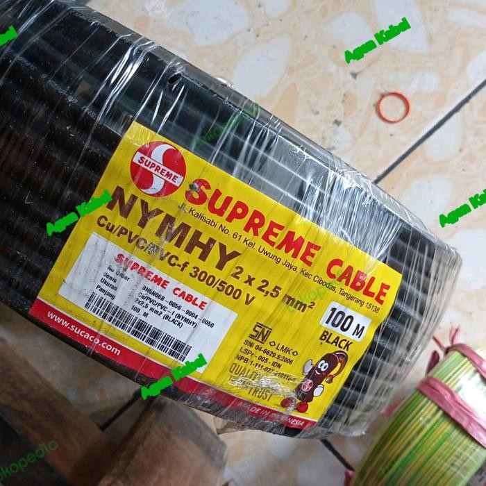 Nyyhy 2X2,5 Mm Supreme / Kabel Serabut 2X2.5 / Nyyhy 2 X 2.5 Mm Sp