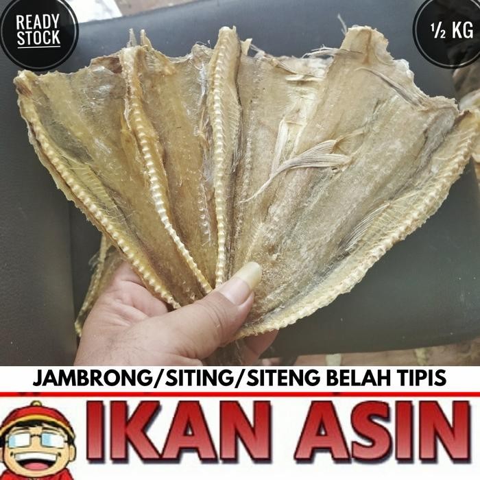 Eat77- Ikan Asin Sitting / Jambrong / Lumi 500 Gr Cap Toke Bagan Siapi Api