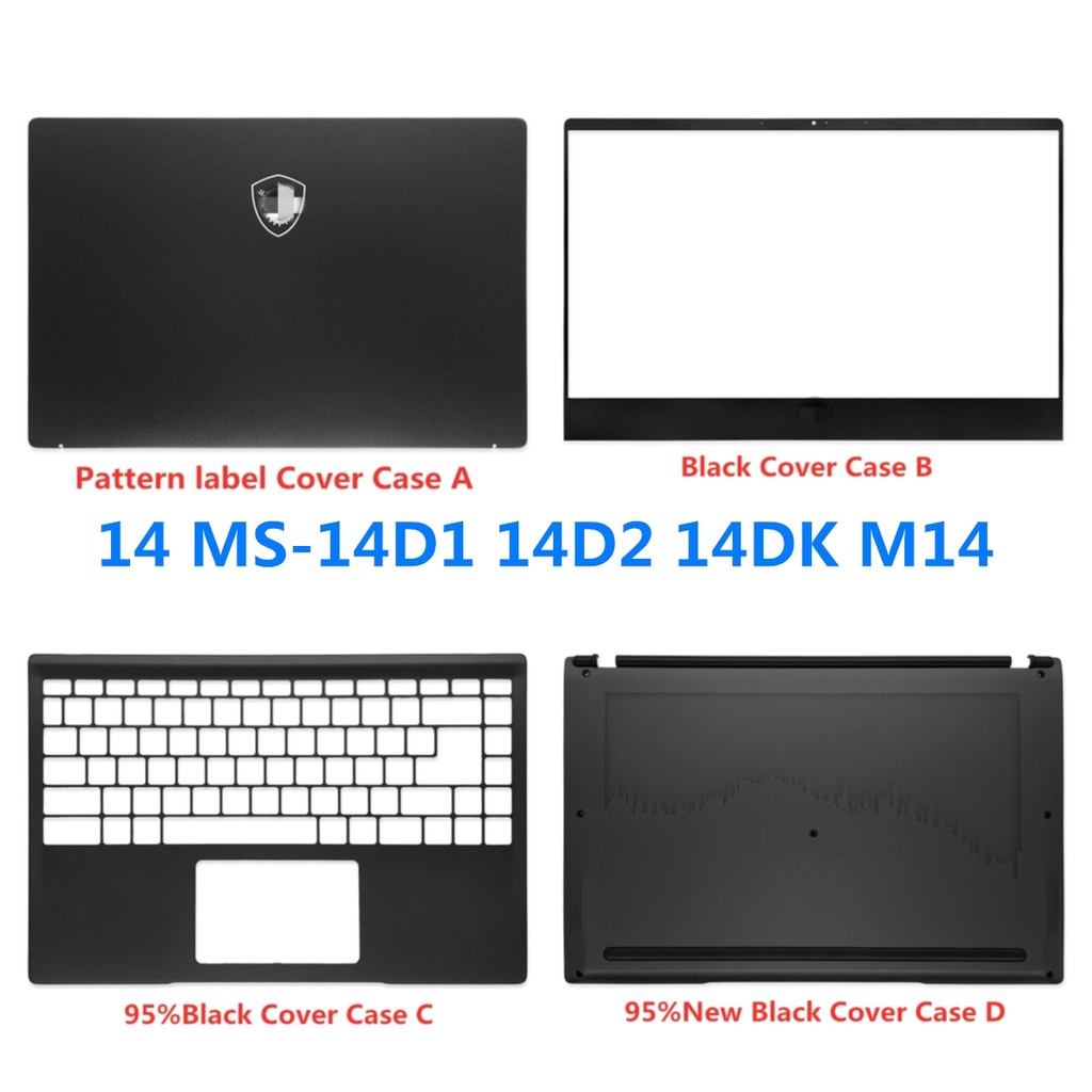 Casing Laptop New Laptop For MSI Modern 14 MS-14D1 14D2 14DK M14 LCD Back Cover Case/Front Bezel/Pal