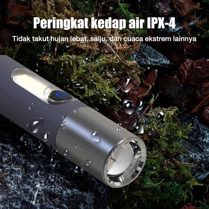 Bisa Grab Senter Led Maxpower Mx-836 Senter Led Super Terang Maxpower Cahaya Putih Tahan Sampai 12