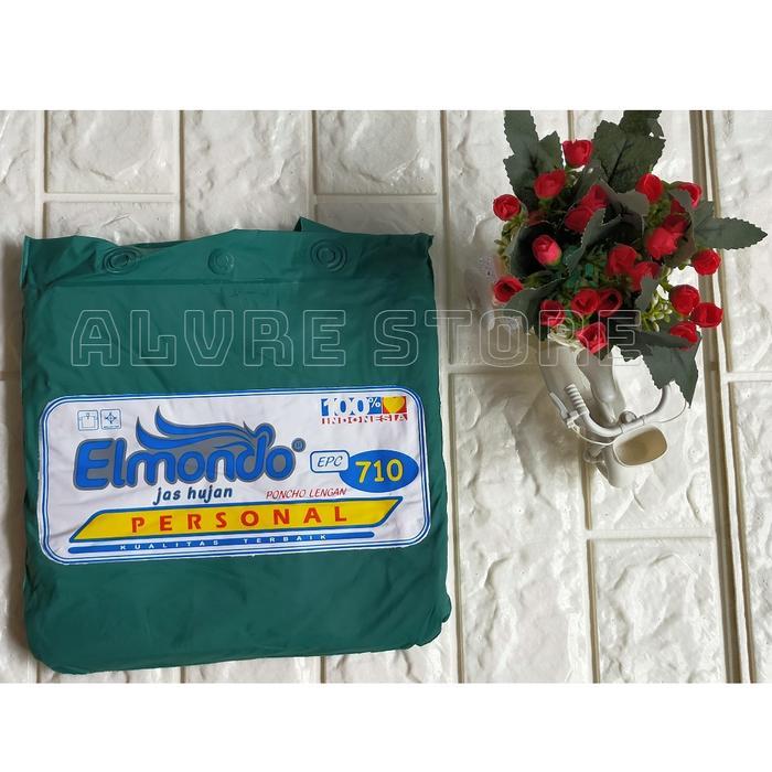 JAS HUJAN PONCO LENGAN ELMONDO 710 PERSONAL EPC ELMONDO - Hijau