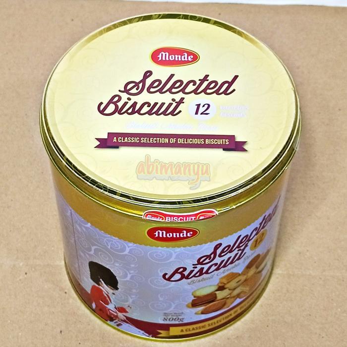 Biskuit Monde Selected Gold Kaleng 800 Gram Populer