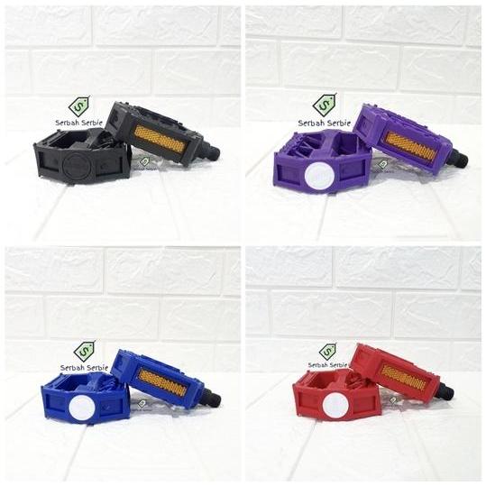 PEDAL SEPEDA WARNA UNITED AS BESAR MERAH UNGU BIRU HITAM BMX CITY BIKE MINI LIPAT MTB FIXIE ANAK