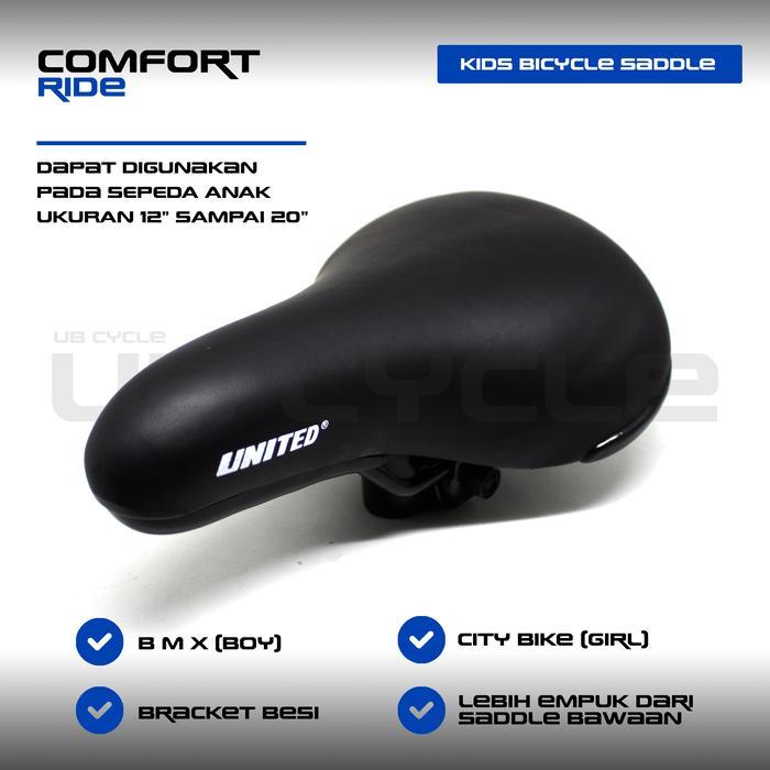 Saddle Sepeda Anak Bmx United 12 - 20 Inch Jok Sadel Sepeda Anak Terbaru 