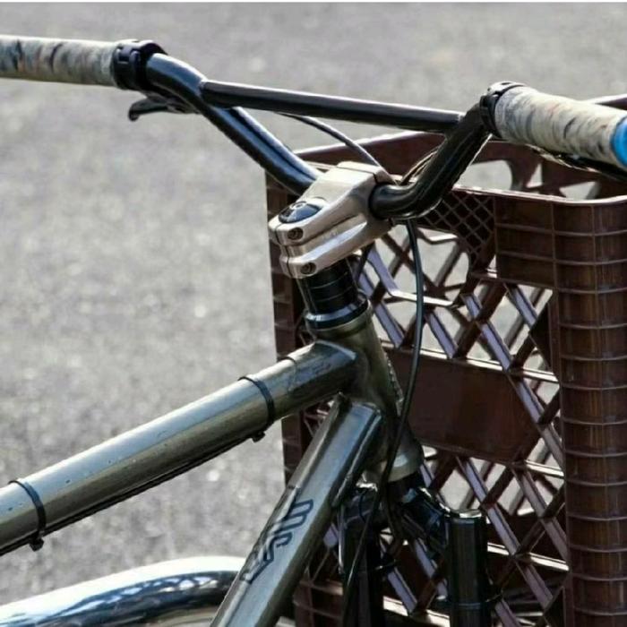Stang Sunrise Stang Handlebar Sepeda Sunrise Bar Standar 25.4 Sunrise Handle Bar Hitam Bmx Mtb