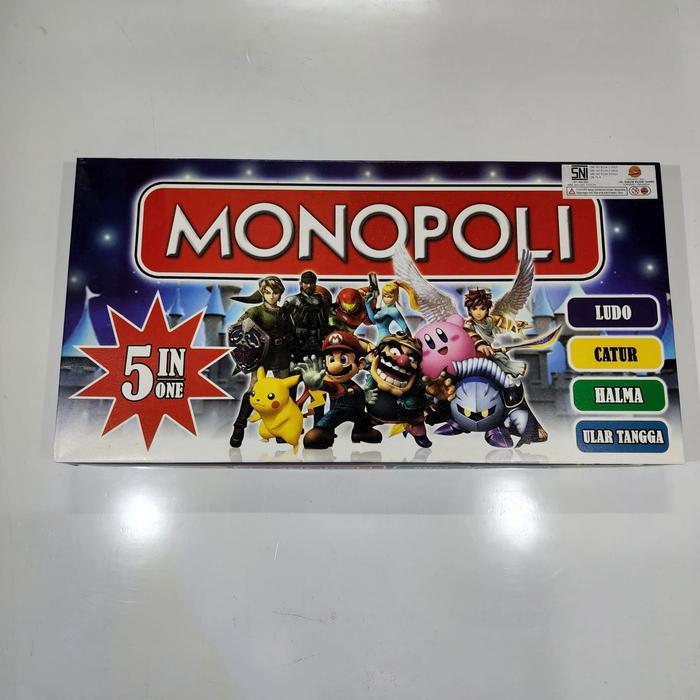 Sale Permainan Monopoli Gb Biru / Mario Zelda / Monopoli Jumbo