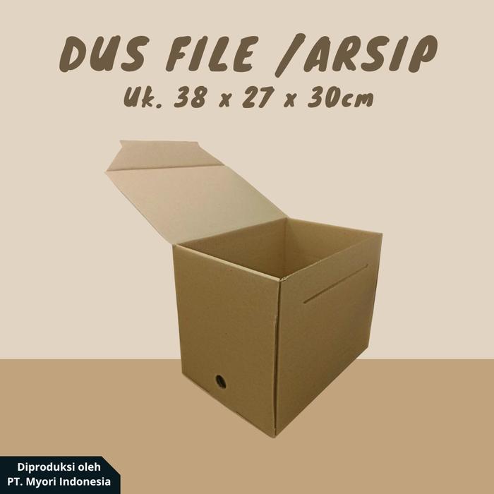Dus Arsip / Box File / Karton Arsip (Ukuran 38x27x30 cm)