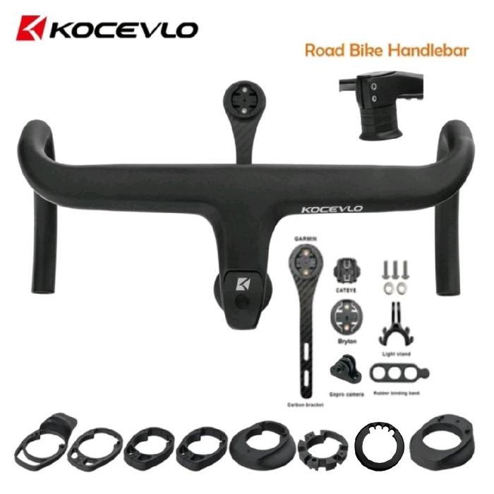 Kocevlo Carbon Aero Dropbar Integrated Clean Look 360 / 380 / 400 / 420 / 440 Internal Cable