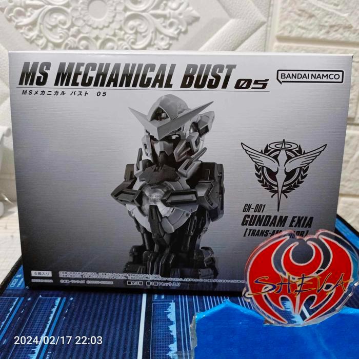 HOT SALE MS MECHANICAL BUST 05 GUNDAM EXIA (TRANS-AM COLOR) SET 3 ORIGINAL BANDAI TERMURAH