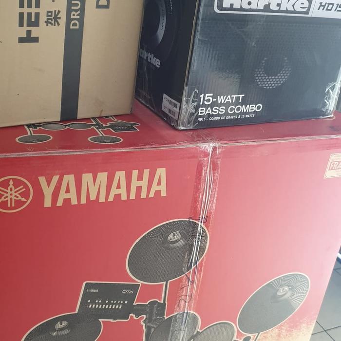 Yamaha Drum Elektrik DTX 452 K + Hartke HD 15 + Kursi Drum + Kabel Drum Elektrik Paket