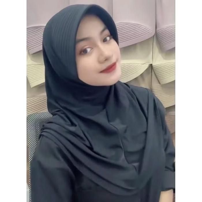 Hijab Bergo Ped Tebal Size M /Bergo Ped Besar/bergo olahraga/bergo sekolah Muslim Kerudung Instan/be