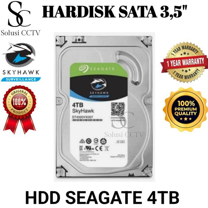 HDD 4TB HARDISK 4TB HARDISK CCTV 4TB HDD INTERNAL 4TB 3.5"