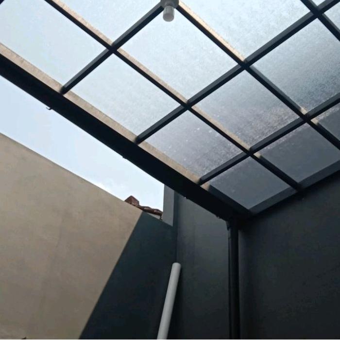 kanopi hollo 4 x 6 atap solarflat 3 mm