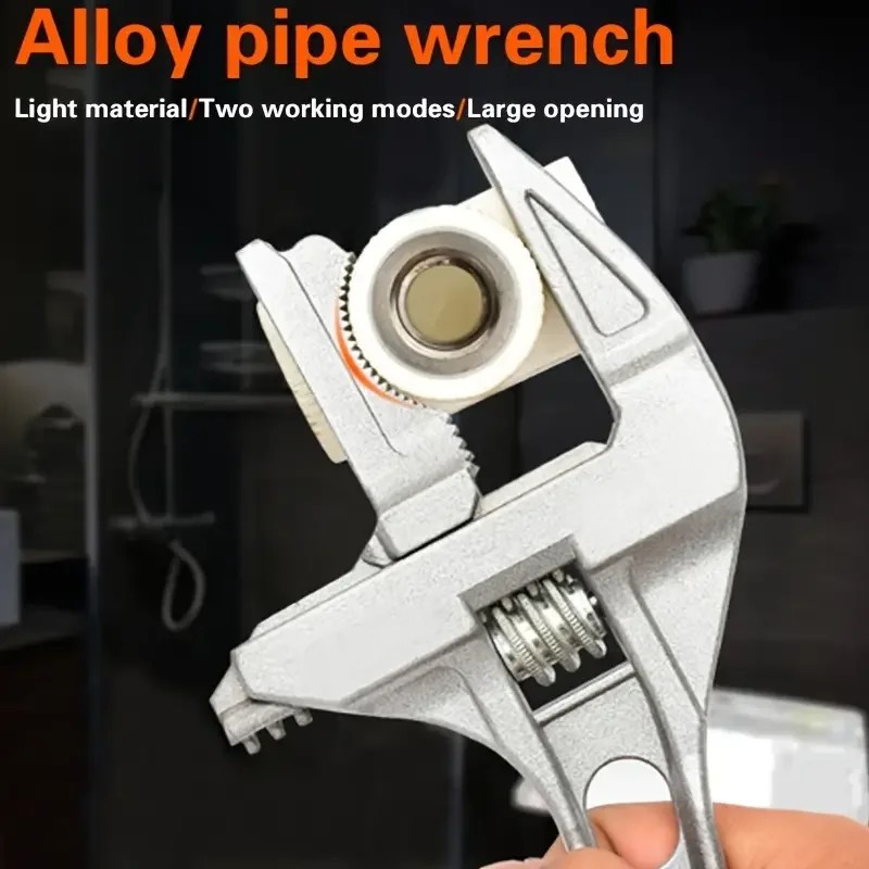 Bathroom Adjustable Wrench, 6-68mm Mini Adjustable Wrench, Multifunctional Aluminum Wrench, Bathroom