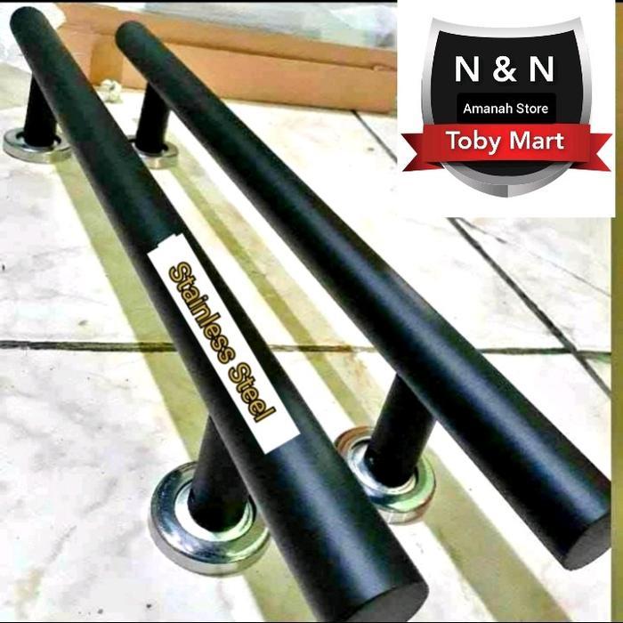 Ready Handle Pintu Rumah Bulat Polos Stainless 45Cm 60Cm Free Bubble Wrap