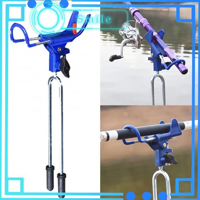 Penyangga Joran Pancing Stainless Steel Jagrak Joran Pancing Adjustable 360 Dudukan Joran