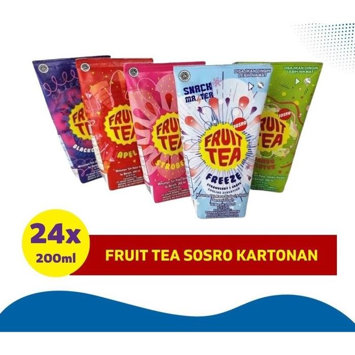 

oW.galiban - Fruit Tea Sosro Genggam 200ml x 24 Pcs 1 Dus Minuman Teh Buah