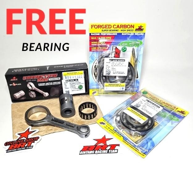 Stang Seher Conrod Forging + Bearing Kruk As Brt Mio Karbu Mio Old New Sporty Smile Karburator Super