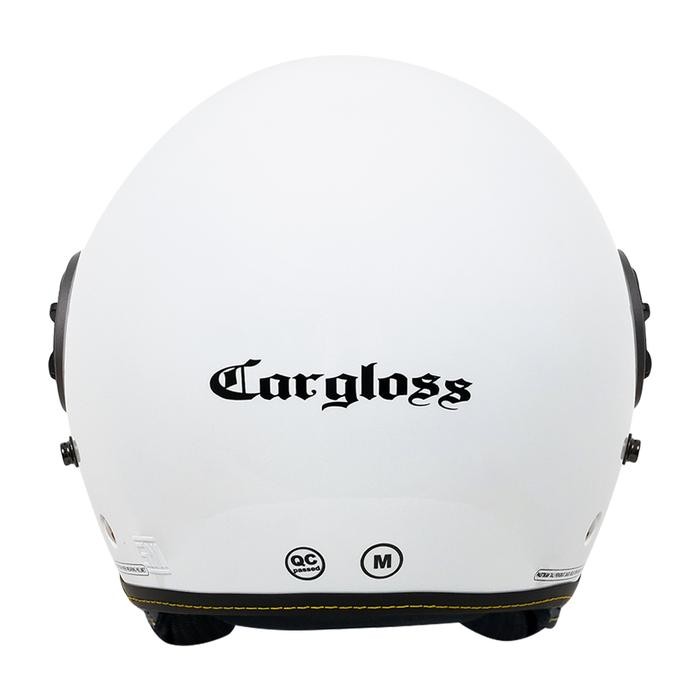 Helm Cargloss Yrm Visor Hardcoat Half Face - White