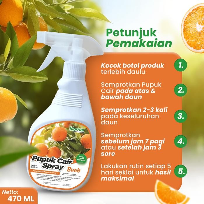 

Promo Pupuk-Nutrisi Organik Cair Semprot Buah Lebat 450Ml (Biomor) Diskon