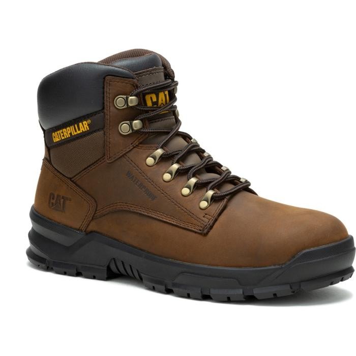 NEW PRODUK SEPATU SAFETY CATERPILLAR MOBILIZE WP AT DARK BROWN AYO TUMBAS 45