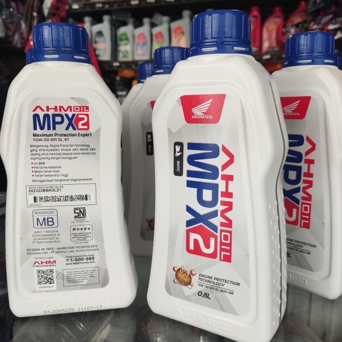 HARGA 3 PCS OLI MOTOR MATIC MPX2 ORI 800ML 10W-30 KHUSUS HONDA MATIC VARIO BEAT SCOOPY