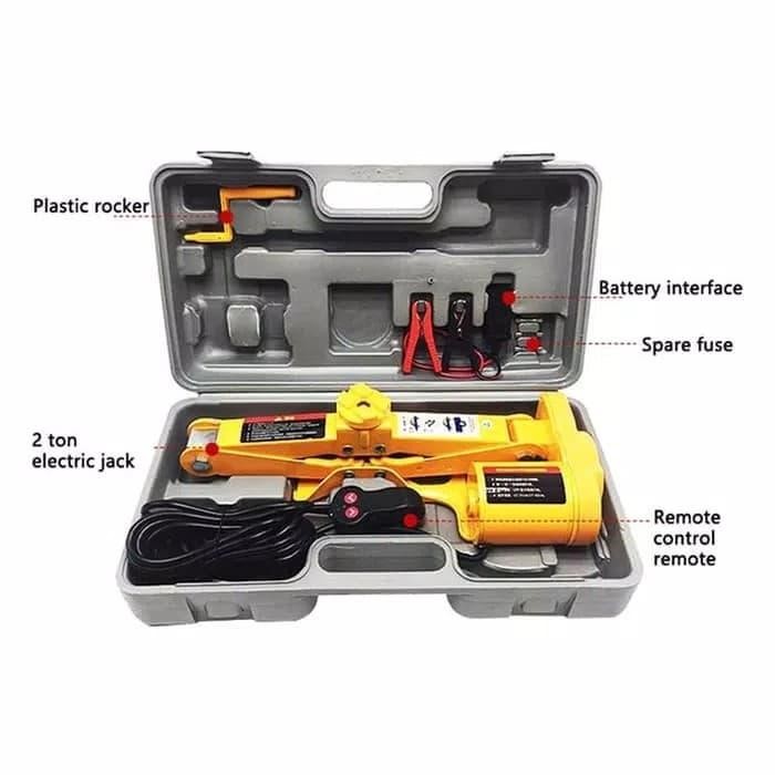 DONGKRAK ELEKTRIK / ELECTRIC CAR JACK 2 TON/DONGKRAK MOBIL DENGAN REMO