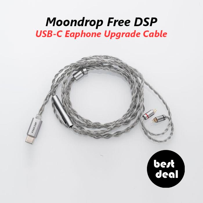 Moondrop Free DSP USB-C DSP Earphone IEM 2pin Upgrade Cable with Mic