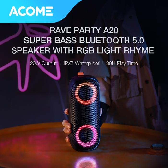 Acome Special Bundling Speaker Bluetooth 5.0 A20 + Micro SD Card 32GB